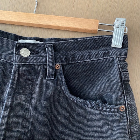 Agolde Dee Vintage High Rise Short washed black - Picture 6 of 10